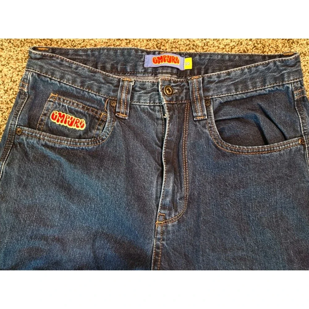 Empyre Jeans Mens Relaxed Blue 5 Pocket Denim Streetwear Skate Y2K 30